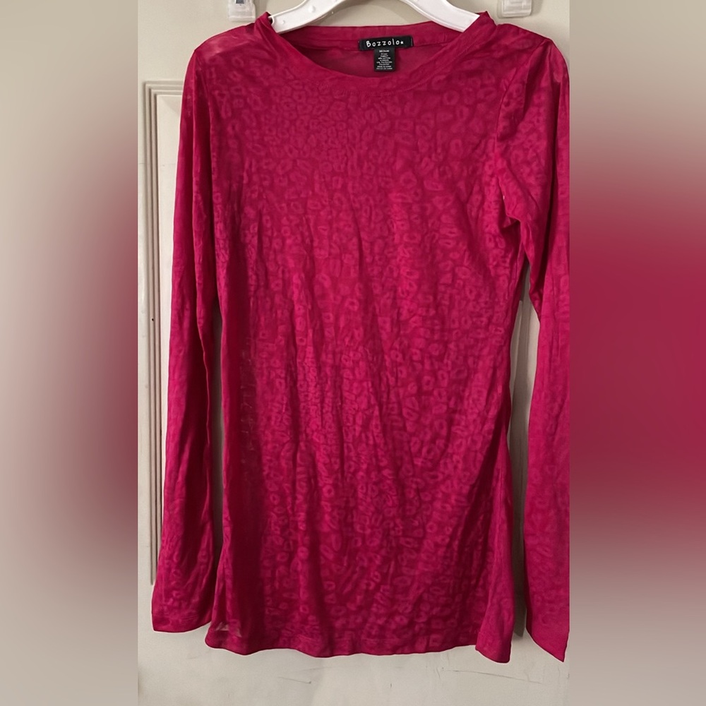 Long sleeve see through shirt